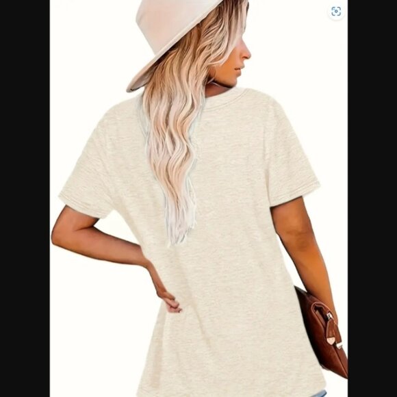 Spooky Ghost Coffee Designer Bag Print Halloween Crew Neck T-Shirt sz L NEW - Picture 2 of 2